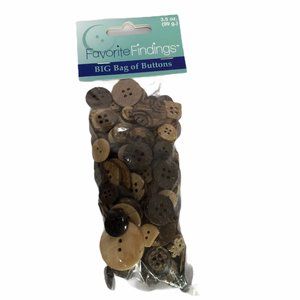 New Blum Brown Clamshell Buttons Sew Crafts